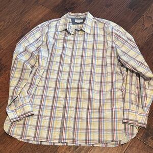 Banana Republic Multicolor Plaid Button-Down Shirt